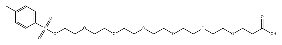 Tos-PEG7-acid Structure