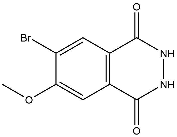 6-Bromo-7-methoxy-2,3-dihydro-phthalazine-1,4-dione Structure