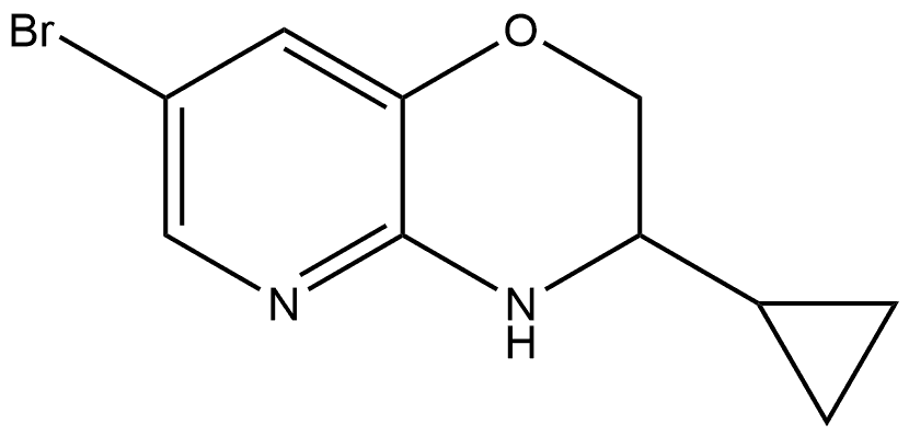 7-Bromo-3-cyclopropyl-3,4-dihydro-2H-pyrido[3,2-b][1,4]oxazine Structure