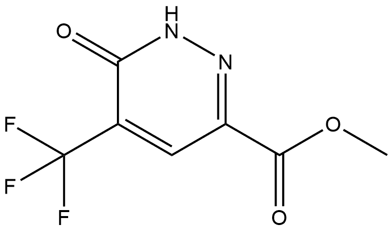 6-Oxo-5-trifluoromethyl-1,6-dihydro-pyridazine-3-carboxylic acid methyl ester Structure