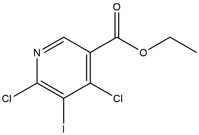 4,6-Dichloro-5-iodo-nicotinic acid ethyl ester Structure