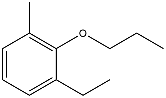 Benzene, 1-ethyl-3-methyl-2-propoxy- Structure