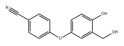 Benzonitrile, 4-[4-hydroxy-3-(hydroxymethyl)phenoxy]- Structure