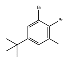 Benzene, 1,2-dibromo-5-(1,1-dimethylethyl)-3-iodo- Structure