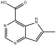 6-Methyl-5H-pyrrolo[3,2-d]pyrimidine-4-carboxylic acid Structure