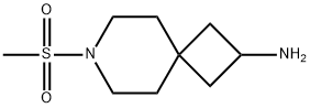 7-Azaspiro[3.5]nonan-2-amine, 7-(methylsulfonyl)- 구조식 이미지