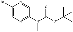 1,1-Dimethylethyl N-(5-bromo-2-pyrazinyl)-N-methylcarbamate Structure