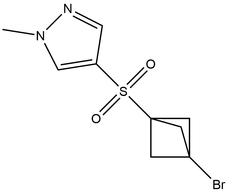 4-[(3-Bromobicyclo[1.1.1]pent-1-yl)sulfonyl]-1-methyl-1H-pyrazole Structure