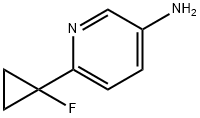 6-(1-Fluorocyclopropyl)pyridin-3-amine 구조식 이미지