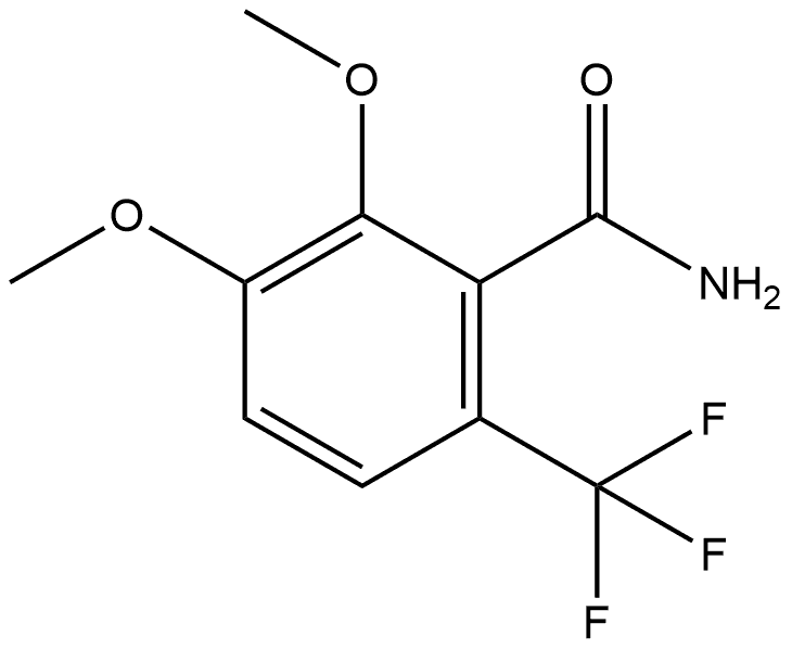 2,3-Dimethoxy-6-(trifluoromethyl)benzamide Structure