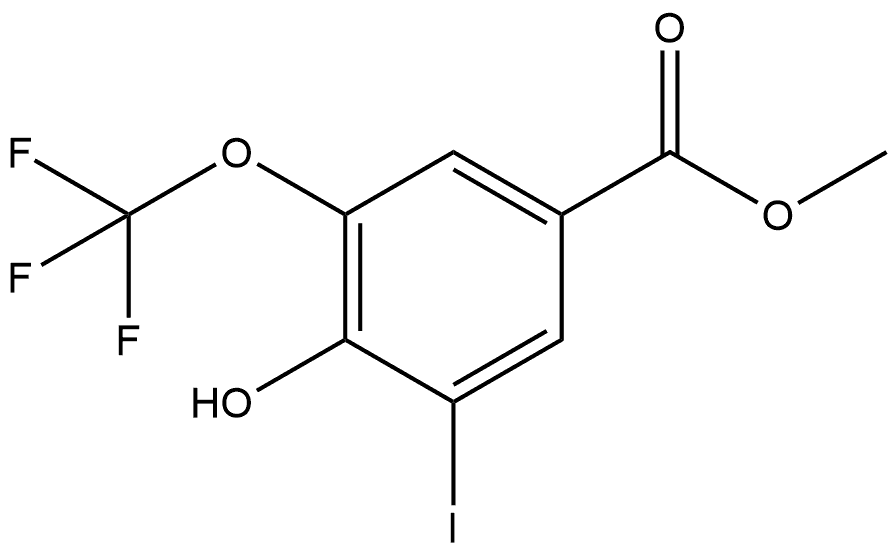 Methyl 4-hydroxy-3-iodo-5-(trifluoromethoxy)benzoate Structure