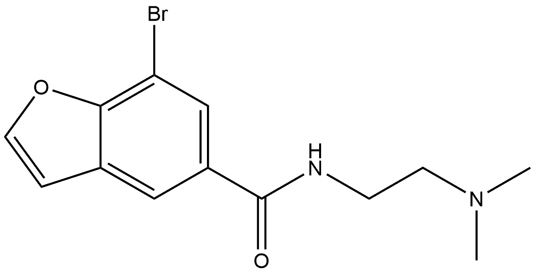 7-Bromo-N-[2-(dimethylamino)ethyl]-5-benzofurancarboxamide Structure