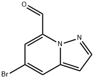 Pyrazolo[1,5-a]pyridine-7-carboxaldehyde, 5-bromo- 구조식 이미지