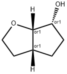 rel-(3aR,6R,6aS)-Hexahydro-2H-cyclopenta[b]furan-6-ol 구조식 이미지