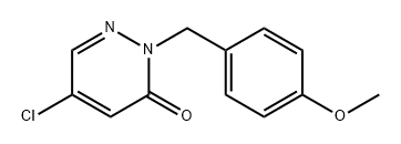 3(2H)-Pyridazinone, 5-chloro-2-[(4-methoxyphenyl)methyl]- Structure