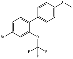 1,1'-Biphenyl, 4-bromo-4'-methoxy-2-(trifluoromethoxy)- Structure