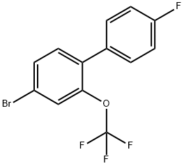 1,1'-Biphenyl, 4-bromo-4'-fluoro-2-(trifluoromethoxy)- Structure