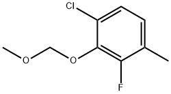 Benzene, 1-chloro-3-fluoro-2-(methoxymethoxy)-4-methyl- Structure