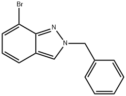 2H-Indazole, 7-bromo-2-(phenylmethyl)- Structure