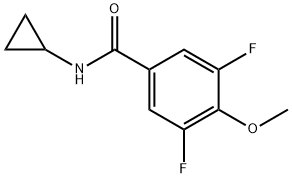 N-cyclopropyl-3,5-difluoro-4-methoxybenzamide Structure