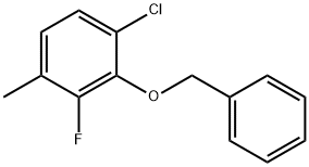 Benzene, 1-chloro-3-fluoro-4-methyl-2-(phenylmethoxy)- Structure