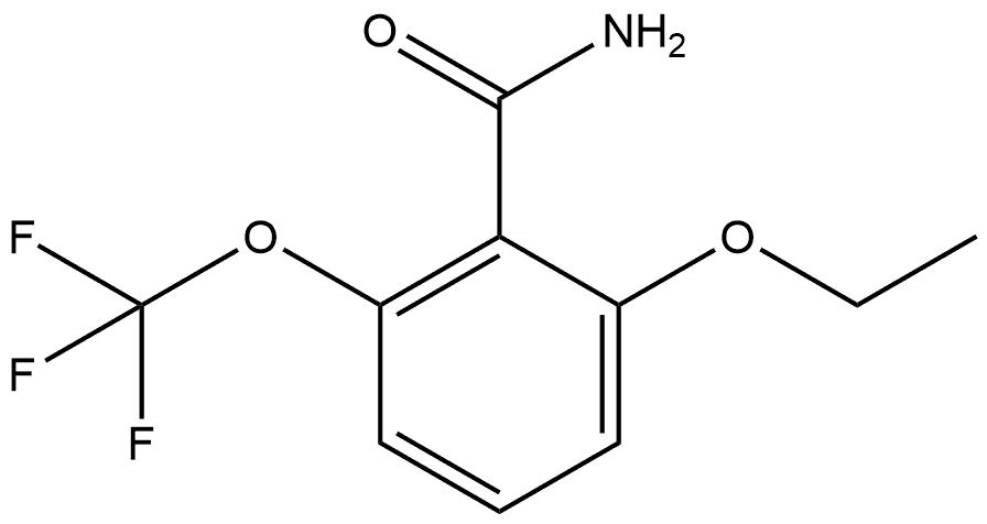 2-Ethoxy-6-(trifluoromethoxy)benzamide Structure