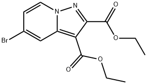 2,3-Diethyl 5-bromopyrazolo[1,5-a]pyridine-2,3-dicarboxylate 구조식 이미지