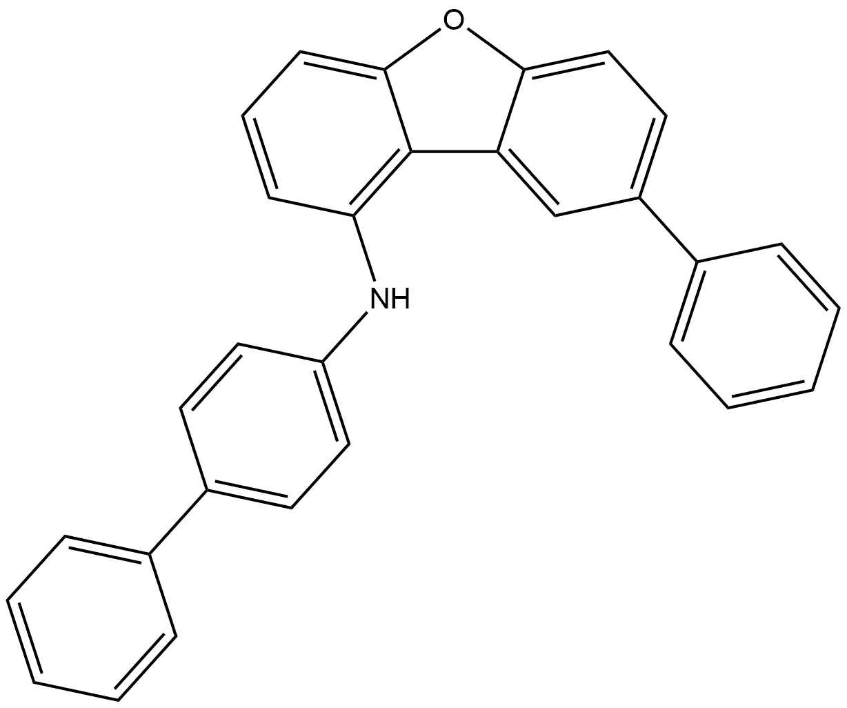 N-[1,1′-Biphenyl]-4-yl-8-phenyl-1-dibenzofuranamine Structure