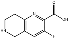3-Fluoro-5,6,7,8-tetrahydro-1,6-naphthyridine-2-carboxylic acid 구조식 이미지