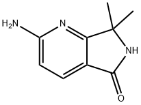 2-Amino-6,7-dihydro-7,7-dimethyl-5H-pyrrolo[3,4-b]pyridin-5-one 구조식 이미지