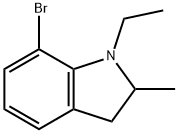 7-Bromo-1-ethyl-2,3-dihydro-2-methyl-1H-indole 구조식 이미지