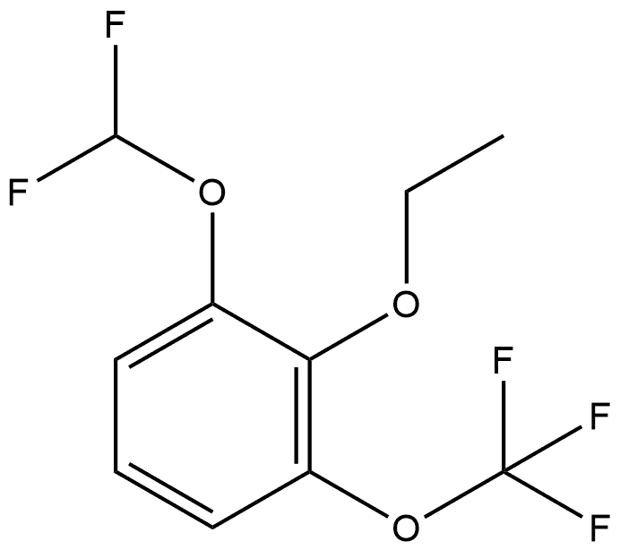 1-(Difluoromethoxy)-2-ethoxy-3-(trifluoromethoxy)benzene Structure