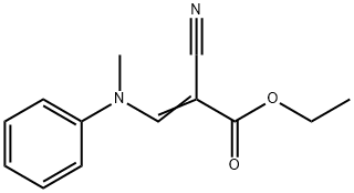 2-Propenoic acid, 2-cyano-3-(methylphenylamino)-, ethyl ester 구조식 이미지