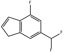 1H-Indene, 6-(difluoromethyl)-4-fluoro- 구조식 이미지