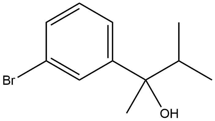 3-Bromo-α-methyl-α-(1-methylethyl)benzenemethanol Structure