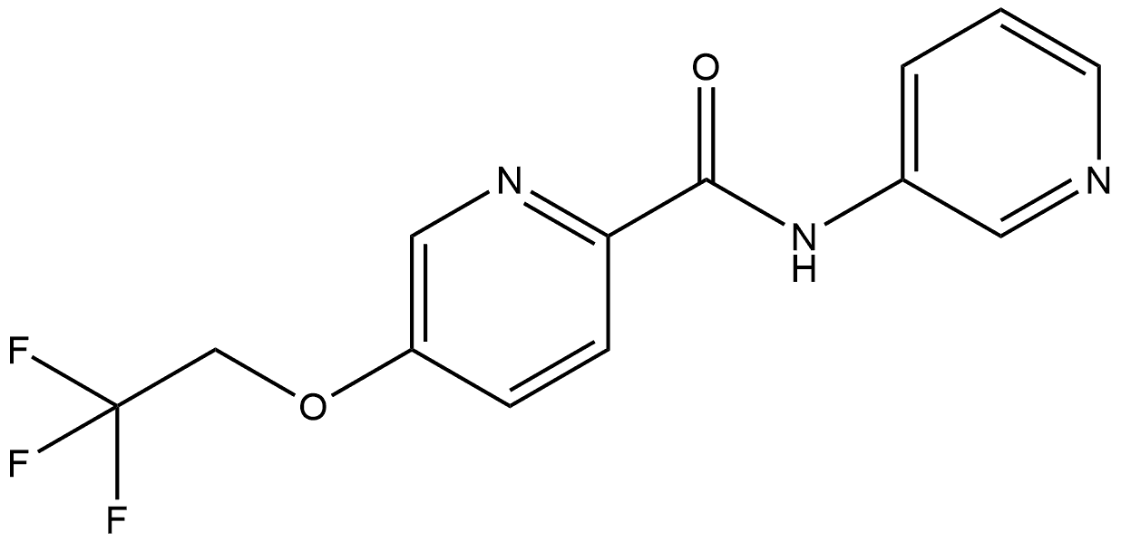 N-3-Pyridinyl-5-(2,2,2-trifluoroethoxy)-2-pyridinecarboxamide Structure