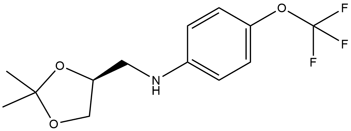 (4S)-2,2-Dimethyl-N-[4-(trifluoromethoxy)phenyl]-1,3-dioxolane-4-methanamine Structure