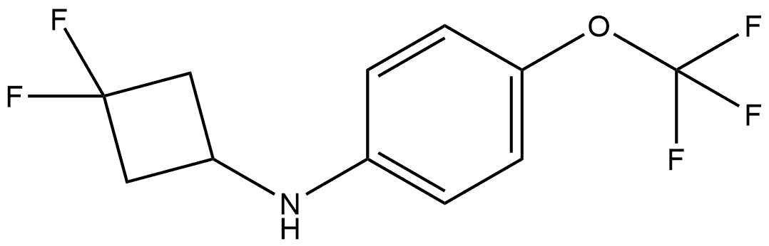 N-(3,3-Difluorocyclobutyl)-4-(trifluoromethoxy)benzenamine Structure