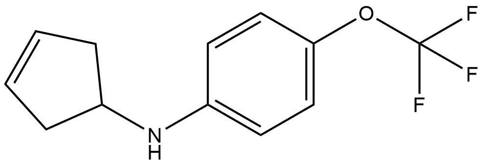 N-3-Cyclopenten-1-yl-4-(trifluoromethoxy)benzenamine Structure