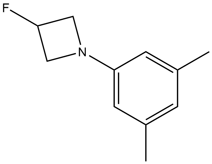 1-(3,5-Dimethylphenyl)-3-fluoroazetidine Structure