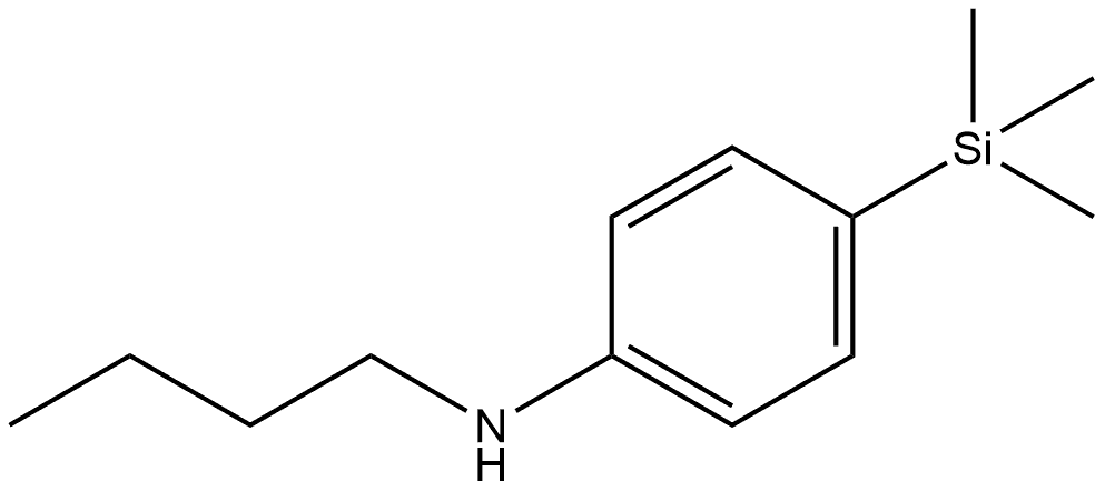 N-Butyl-4-(trimethylsilyl)benzenamine Structure