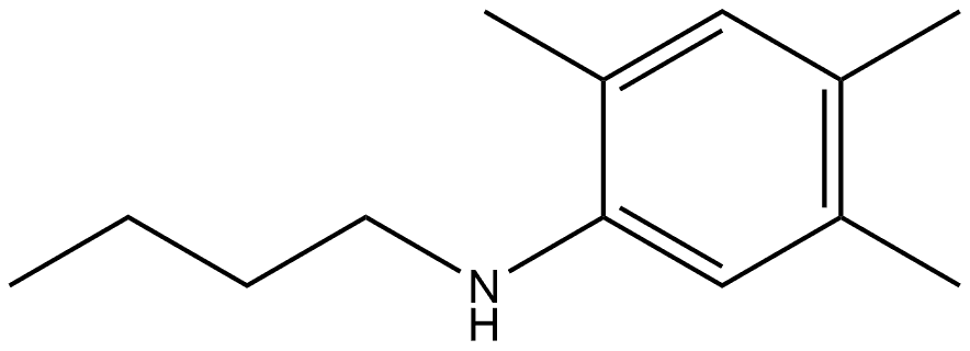 N-Butyl-2,4,5-trimethylbenzenamine Structure