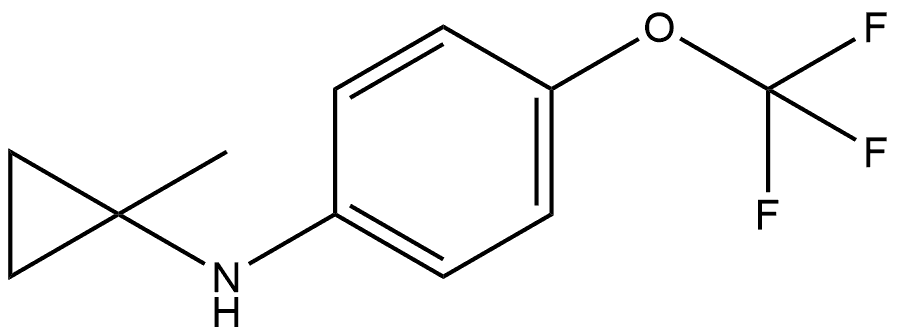 N-(1-Methylcyclopropyl)-4-(trifluoromethoxy)benzenamine 구조식 이미지