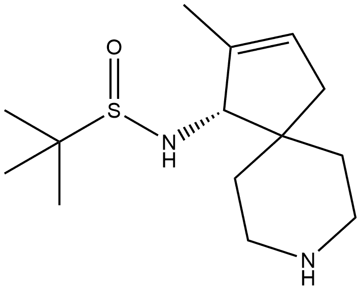 2-Methyl-N-[(1S)-2-methyl-8-azaspiro[4.5]dec-2-en-1-yl]-2-propanesulfinamide 구조식 이미지