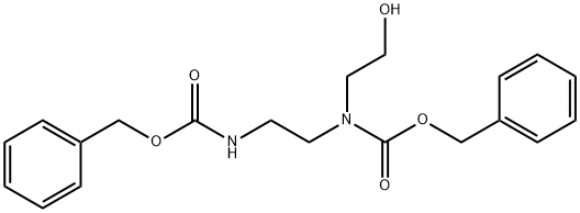 Carbamic acid, N-(2-hydroxyethyl)-N-[2-[[(phenylmethoxy)carbonyl]amino]ethyl]-, phenylmethyl ester Structure