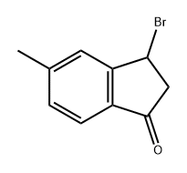 1H-Inden-1-one, 3-bromo-2,3-dihydro-5-methyl- 구조식 이미지