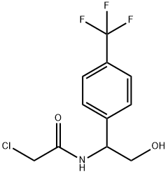 2-Chloro-N-[2-hydroxy-1-[4-(trifluoromethyl)phenyl]ethyl]acetamide Structure