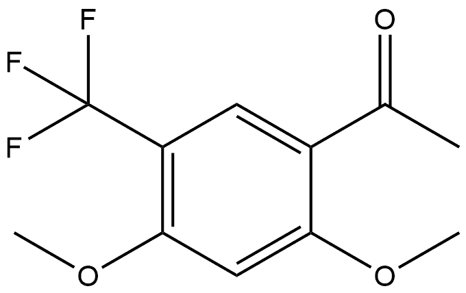 1-[2,4-Dimethoxy-5-(trifluoromethyl)phenyl]ethanone Structure