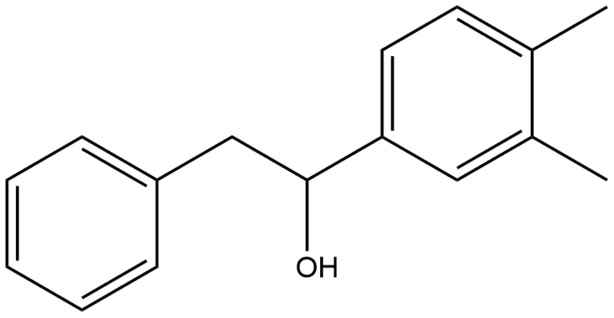 α-(3,4-Dimethylphenyl)benzeneethanol Structure