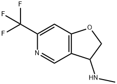 2,3-Dihydro-N-methyl-6-(trifluoromethyl)furo[3,2-c]pyridin-3-amine 구조식 이미지